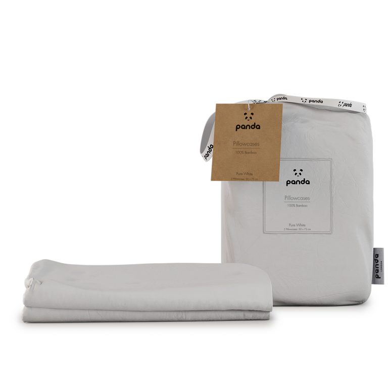 Bamboo Pillowcases - White | Panda London | Life Before Plastic